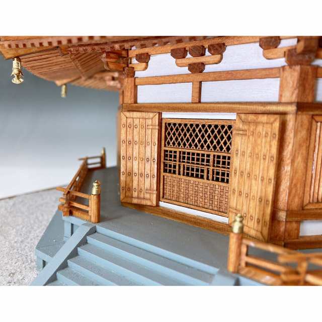 ウッディジョー 1/75 木製模型 法隆寺 夢殿木製組立キット 返品種別Bの