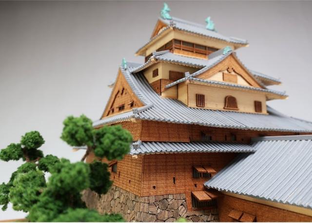 ウッディジョー 1/150 松江城木製組立キット  返品種別B_5