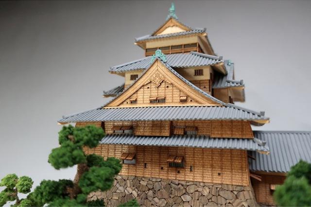 ウッディジョー 1/150 松江城木製組立キット  返品種別B_6