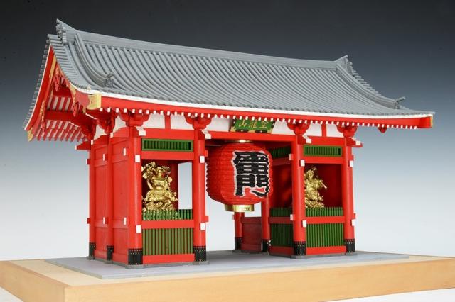 ウッディジョー 1/50 浅草寺 雷門木製組立キット 返品種別B
