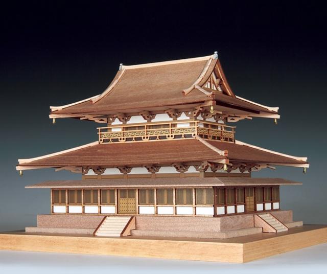 ウッディジョー 1/150 法隆寺 金堂木製組立キット 返品種別B
