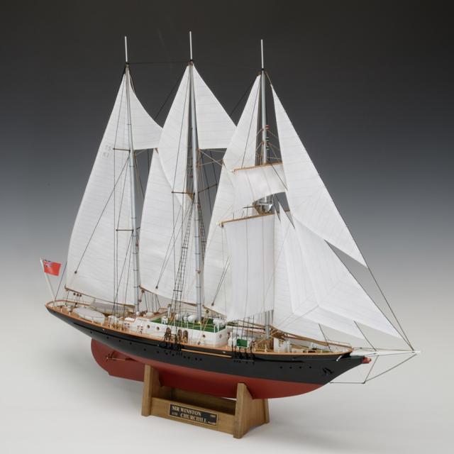 ウッディジョー 1/75 サー・ウィンストン・チャーチル木製組立キット 返品種別B