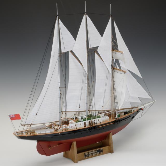 ウッディジョー 1/75 サー・ウィンストン・チャーチル木製組立キット 返品種別B_1