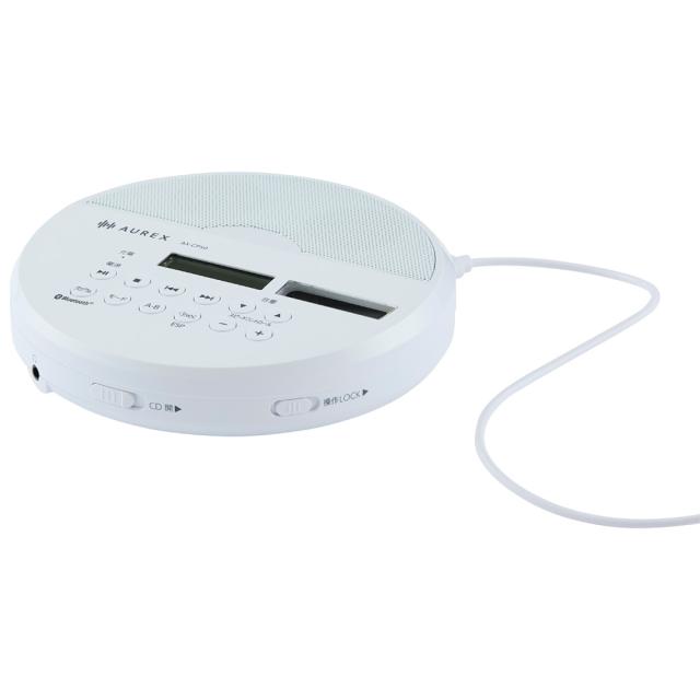 東芝 AX-CP50(W) Bluetooth対応ポータブルCDプレーヤー（ホワイト）AUREX[AXCP50W] 返品種別A_5