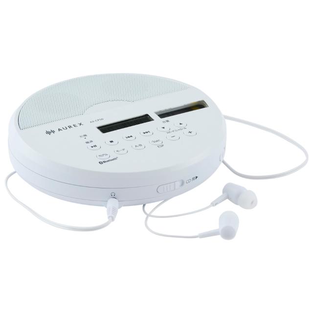 東芝 AX-CP50(W) Bluetooth対応ポータブルCDプレーヤー（ホワイト）AUREX[AXCP50W] 返品種別A_6