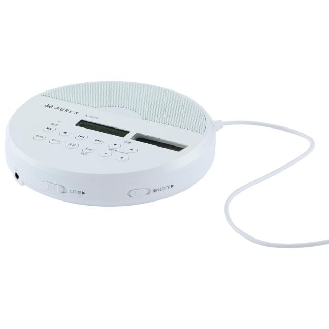 東芝 AX-CP20(W) ステレオスピーカー搭載ポータブルCDプレーヤー（ホワイト）TOSHIBA[AXCP20W] 返品種別A_5