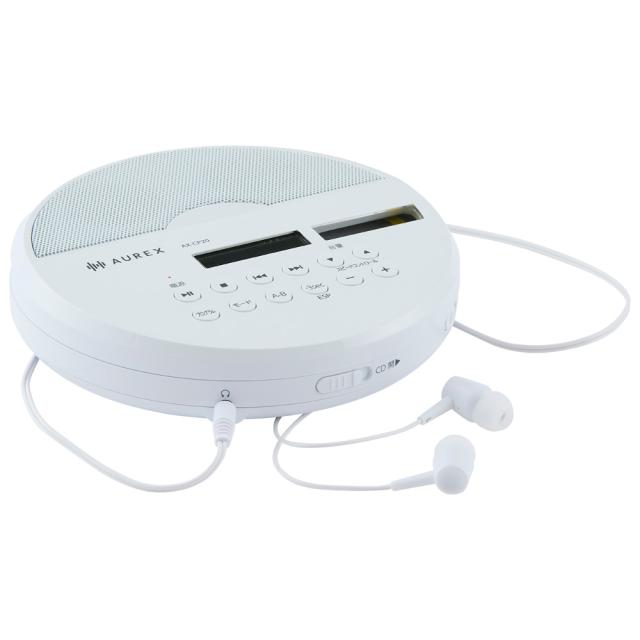 東芝 AX-CP20(W) ステレオスピーカー搭載ポータブルCDプレーヤー（ホワイト）TOSHIBA[AXCP20W] 返品種別A_6