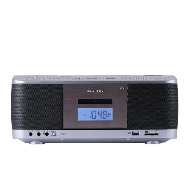 東芝 AX-KCR70(S) Bluetooth相応う SD/USB/CDラジオカセットレコーダーTOSHIBA AUREX[AXKCR70S] 返品カテゴリー化A