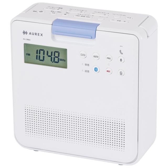 東芝 AX-CRB60(W) Bluetooth役立つこと積み上げる 雨合羽SD/CDラジオ受信機（白いこと）TOSHIBA AUREX[AXCRB60W] 返品カテゴリー化A
