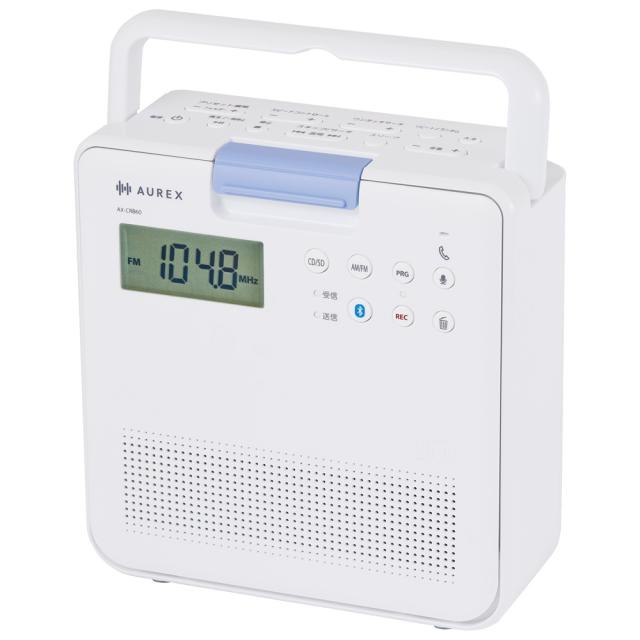 東芝 AX-CRB60(W) Bluetooth機能搭載 防水SD/CDラジオ（ホワイト