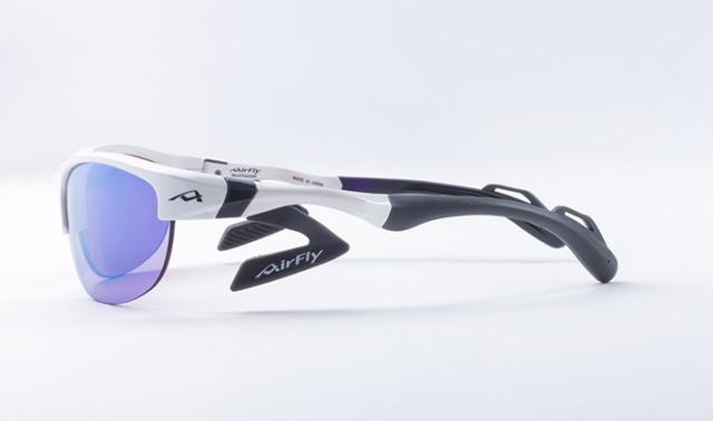 AirFly(エアフライ) AF-304C-2S 【Sサイズ】サングラス AF-304 C-2S(フレームカラー・ホワイトマット/レンズカラー・ブルーピンクミラー)[AF304C2エアフライ] 返品種別A_2