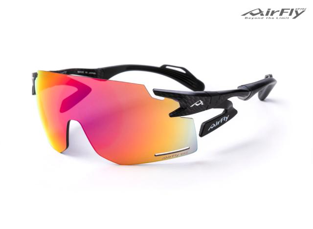 AirFly(エアフライ) AF-301C-3BK ユニセックスモデル サングラス AF-301 C-3BK(フレームカラー・ブラックマット/レンズカラー・ゴールドミラー)[AF301C3BKエアフライ] 返品種別A