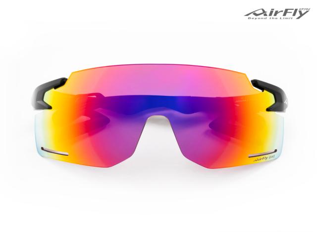 AirFly(エアフライ) AF-301C-3BK ユニセックスモデル サングラス AF-301 C-3BK(フレームカラー・ブラックマット/レンズカラー・ゴールドミラー)[AF301C3BKエアフライ] 返品種別A_1