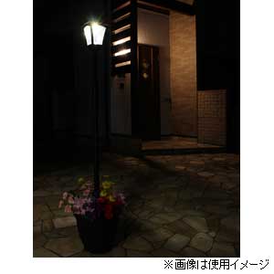 谷村実業 TAN-763-1 植木鉢付きソーラータイプ街灯 1灯[TAN7631] 返品種別B_6
