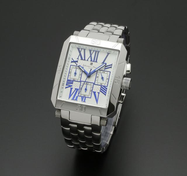 サルバトーレ・マーラ 【国内正規品】多針アナログウォッチ クオーツ メンズタイプ SM17117-SSWHBL返品種別B