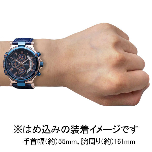 サルバトーレ・マーラ 【国内正規品】3針アナログウォッチ クオーツ メンズタイプ SM18102-PGBL返品種別B_4