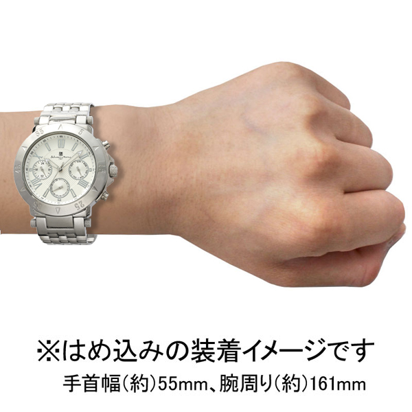 サルバトーレ・マーラ 【国内正規品】多針アナログウォッチ クオーツ　メンズタイプ SM22108-SSWH返品種別B_4