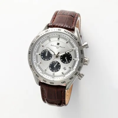 サルバトーレ・マーラ 【国内正規品】多針アナログウォッチ クオーツ　メンズタイプ SM23104-SSWH返品種別B