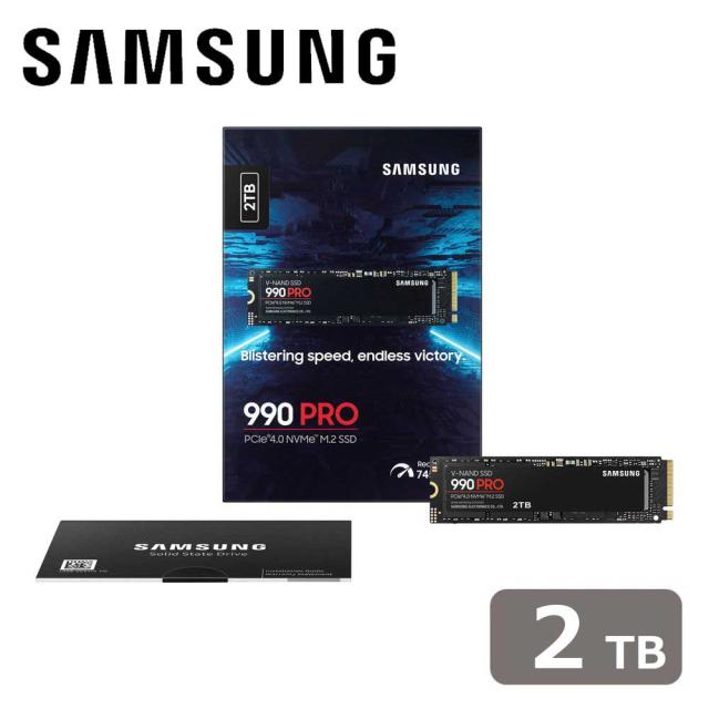 Samsung｜サムスン MZ-V9P2T0B-IT Samsung SSD 990 PRO 2TB (M.2/NVMe) 国内正規保証品[MZV9P2T0BIT] 返品種別B