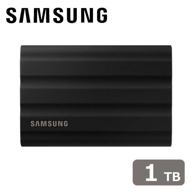 Samsung｜サムスン MU-PE1T0S-IT Samsung Portable SSD T7 Shield 1TB(ブラック)[MUPE1T0SIT] 返品種別B