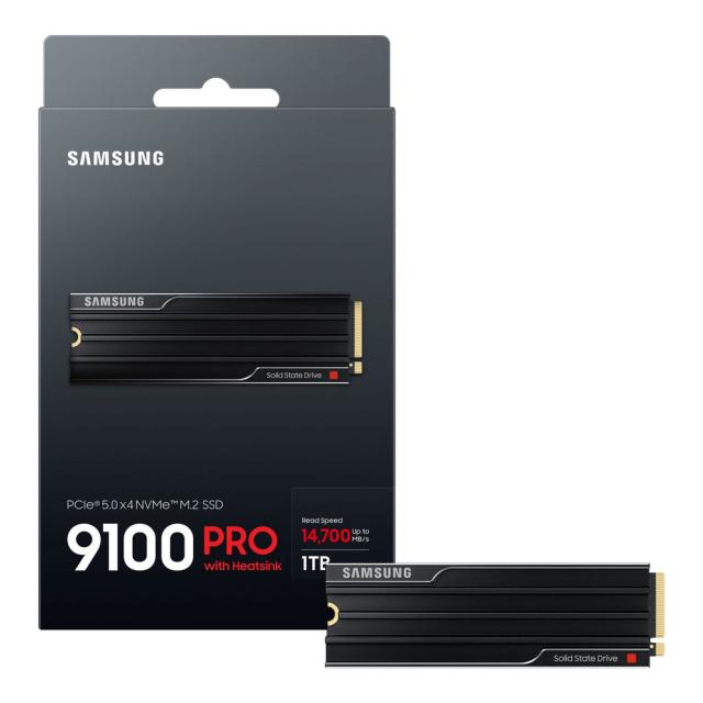 Samsung｜サムスン MZ-VAP1T0C-IT SSD 9100 PRO with Heatsink 1TB(M.2/PCIe5.0 NVMe2.0) 国内正規保証品[MZVAP1T0CIT] 返品種別B