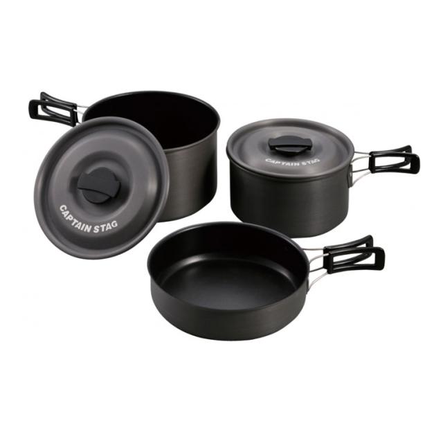 キャプテンスタッグ UH-4204 アルミクッカー MセットCAPTAIN STAG[UH4204] 返品種別A