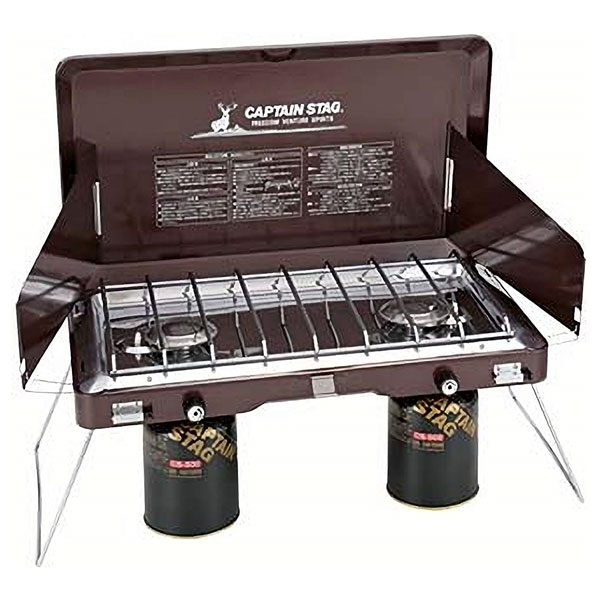 キャプテンスタッグ UF-17 エクスギア　ガスツーバーナーコンロCAPTAIN STAG[UF17キヤプテンスタツグ] 返品種別A