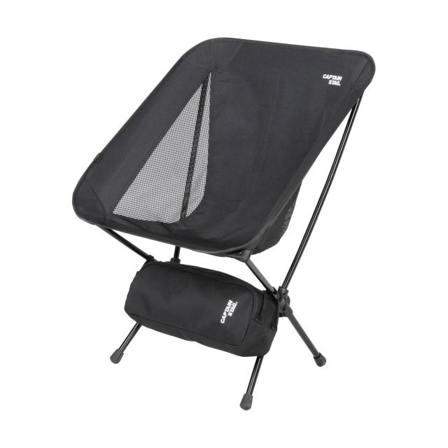 キャプテンスタッグ UC-1833 トレッカーザライトチェア（ブラック）CAPTAIN STAG[UC1833キヤプテンスタツグ] 返品種別A
