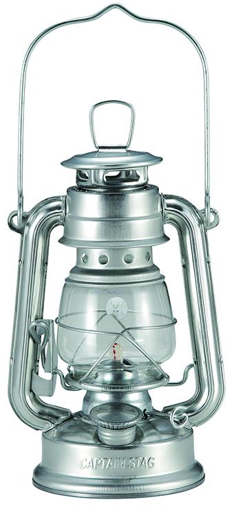 キャプテンスタッグ UK-511 CS オイルランタン〈小〉（シルバー）CAPTAIN STAG[UK511キヤプテンスタツグ] 返品種別A