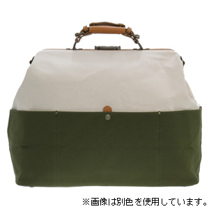 木和田 1592-24 木綿屋五三郎 帆布コンビダレスボストン（キナリ×キャメル）KIWADA[159224] 返品種別B_12