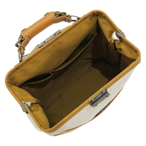 木和田 4978-24 木綿屋五三郎 帆布コンビリュック（キナリ×キャメル）KIWADA[497824] 返品種別B 木和田 4978-24 木綿屋五三郎 帆布コンビリュック（キナリ×キャメル