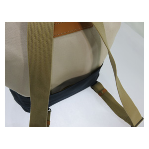 木和田 4978-60 木綿屋五三郎 帆布コンビリュック（キナリ×ネイビー