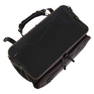 木和田 1585-20 レトロミニボストンバッグ（チョコ）KIWADA[158520