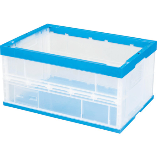 積水テクノ成型 OC75SCB 折りたたみコンテナ OC-75L（透明ブルー）[OC75SCB] 返品種別B