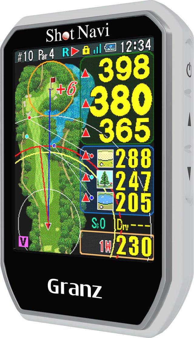 ショットナビ GRANZ-W GPSゴルフナビ Granz(ホワイト)ShotNavi　グランツ　ハンディタイプ[GRANZWシヨツトナビ] 返品種別A