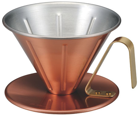 田辺金具 TK2089295 銅のコーヒードリッパー リブ 小TANABE 銅のコーヒードリッパーシリーズ[TK2089295] 返品種別A
