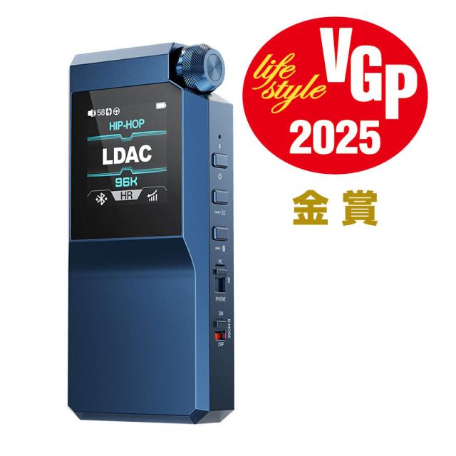 フィーオ FIO-BTR17-L Bluetooth対応ポータブル・ヘッドホンアンプ（ブルー）FiiO[FIOBTR17L] 返品種別A_1