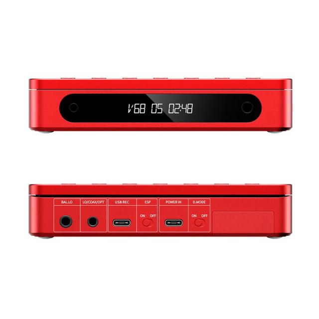 フィーオ FIO-DM13BT-R Bluetooth対応ポータブルCDプレーヤー（Red）FIIO　DM13 BT[FIODM13BTR] 返品種別A_3