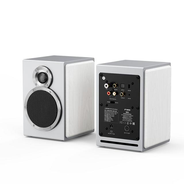 フィーオ FIO-SA1-W Bluetooth対応デスクトップスピーカー【ペア】（ホワイト）FiiO　SA1 White[FIOSA1W] 返品種別A