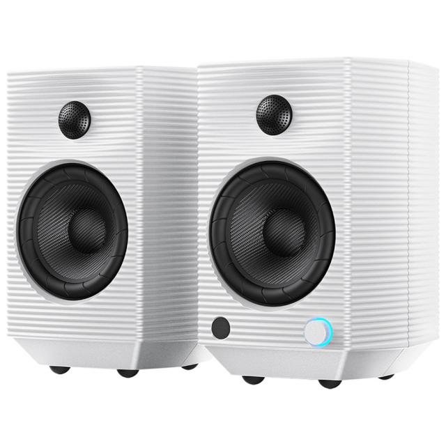 フィーオ FIO-SP5-W Bluetooth対応デスクトップスピーカー【ペア】（ホワイト）FiiO　SP5 White[FIOSP5W] 返品種別A