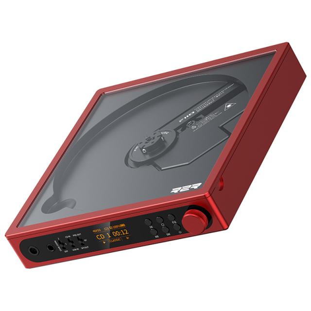 フィーオ FIO-DM15R-R Bluetooth対応ポータブルCDプレーヤー（レッド）FiiO　DM15 R2R Red[FIODM15RR] 返品種別A
