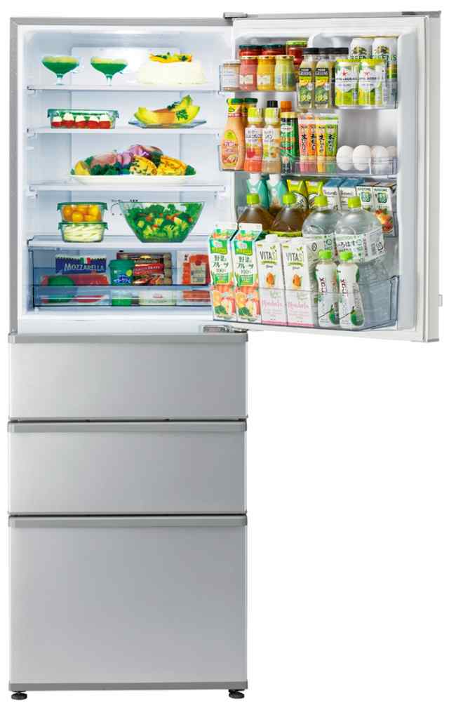 AQUA 355L 4ドア冷凍冷蔵庫 AQR-361C(S) 2014年製 - キッチン家電