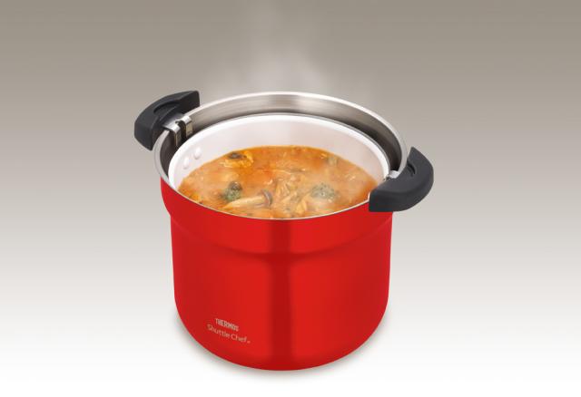 サーモス KBJ-4502-UR 【IH対応】シャトルシェフ　4.3L　アーバンレッドTHERMOS[KBJ4502UR] 返品種別A_3