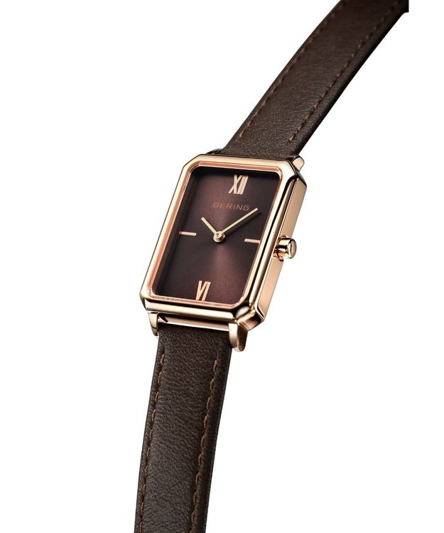 BERING 【国内正規品】Rectangle Leather クオーツ　ユニセックスタイプ 17423-565返品種別B_1