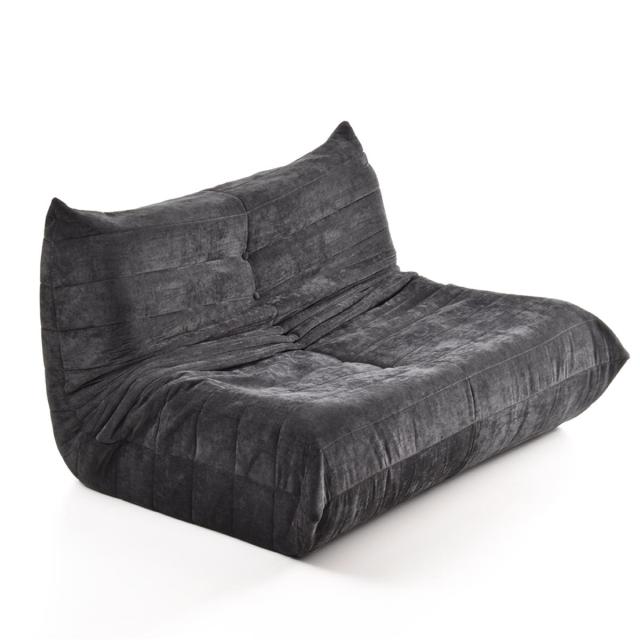 B.Bファニシング ONSF0403FABLK 2人掛けソファ(ブラック) Camellia[ONSF0403FABLK] 返品種別A