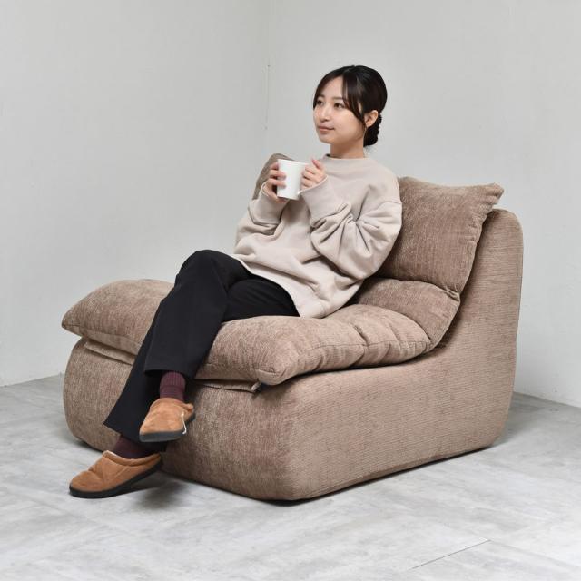 B.Bファニシング ONSF0412FABRN 1人掛けソファ WARM 70s（ブラウン）[ONSF0412FABRN] 返品種別A