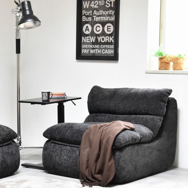 B.Bファニシング ONSF0412FABLK 1人掛けソファ WARM 70s（ブラック）[ONSF0412FABLK] 返品種別A