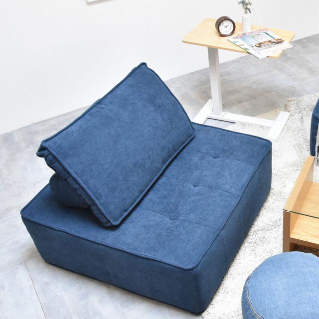 B.Bファニシング ONSF0414FANVY 1人掛けアイランドソファ ISORA（ネイビー）[ONSF0414FANVY] 返品種別A
