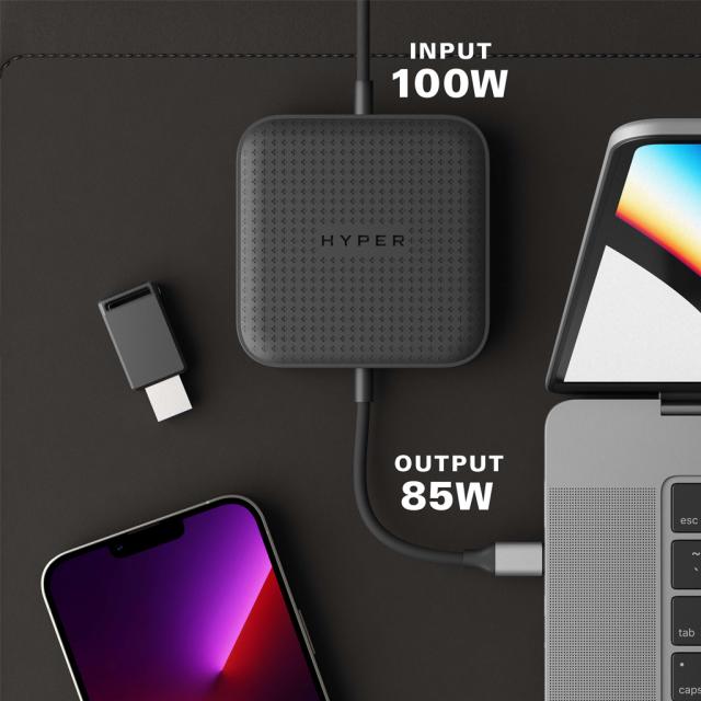 HYPER HP-HD583 HyperDrive USB4 モバイルドック(ブラック)[HPHD583] 返品種別A_5