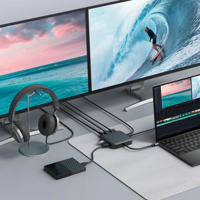 HYPER HP-HD583 HyperDrive USB4 モバイルドック(ブラック)[HPHD583] 返品種別A_7